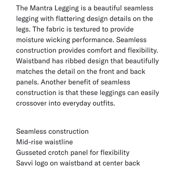 Savvi Mantra Legging 25" - Picture 2 of 6